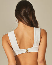 Carregar imagem no visualizador da galeria, Image 04: Empress Top Top Hoop Sloane White Tweed Texture
