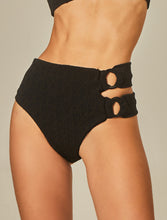 Carregar imagem no visualizador da galeria, Gallery: Empress Bottom Bottom Hoop Sloane Black Tweed Texture
