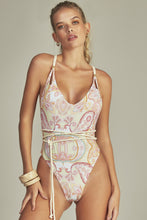 Carregar imagem no visualizador da galeria, Gallery: Empress One-Piece Leticia Body Green Paisley