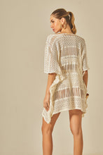 Carregar imagem no visualizador da galeria, Model Back: Empress Kaftans / Cover Ups Offwhite Tunica Nikki
