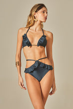 Carregar imagem no visualizador da galeria, Model Front: Empress Bottom Bottom Cindy Bikini Navy Blue
