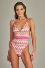 Carregar imagem no visualizador da galeria, Leticia Body Pink Chevron
